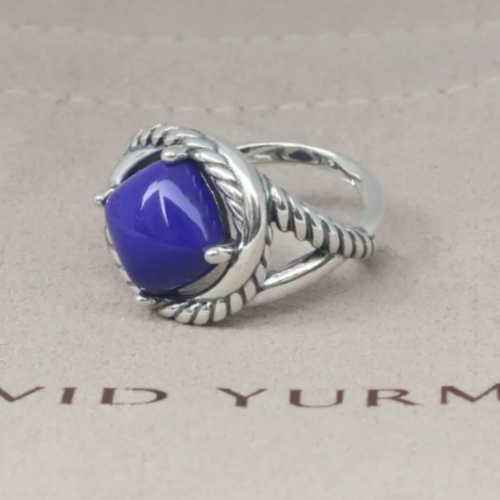 David Yurman 11mm Infinity Lapis Lazuli Ring